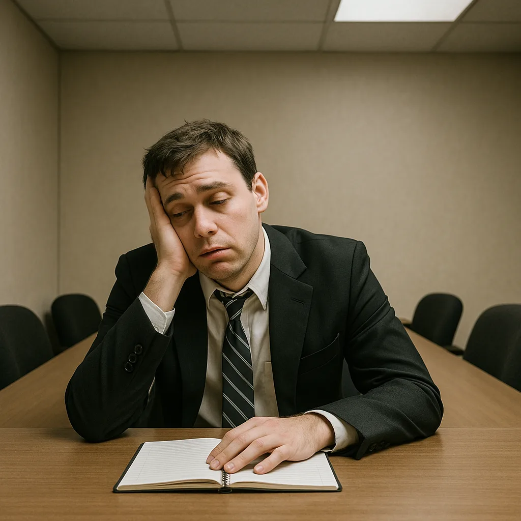 Person Struggles to Keep their Eyes Open