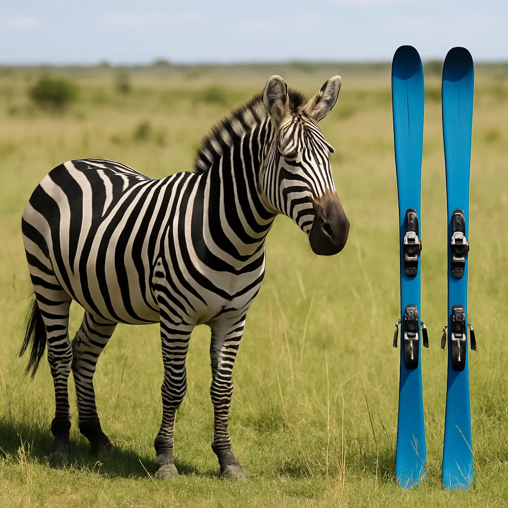 Zebra Standing in a Grassy Field
