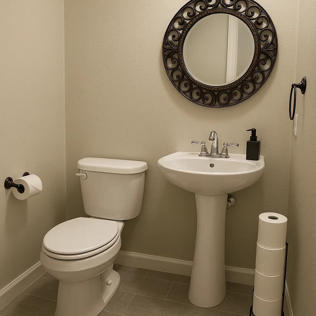 Small Bathroom with a Toilet