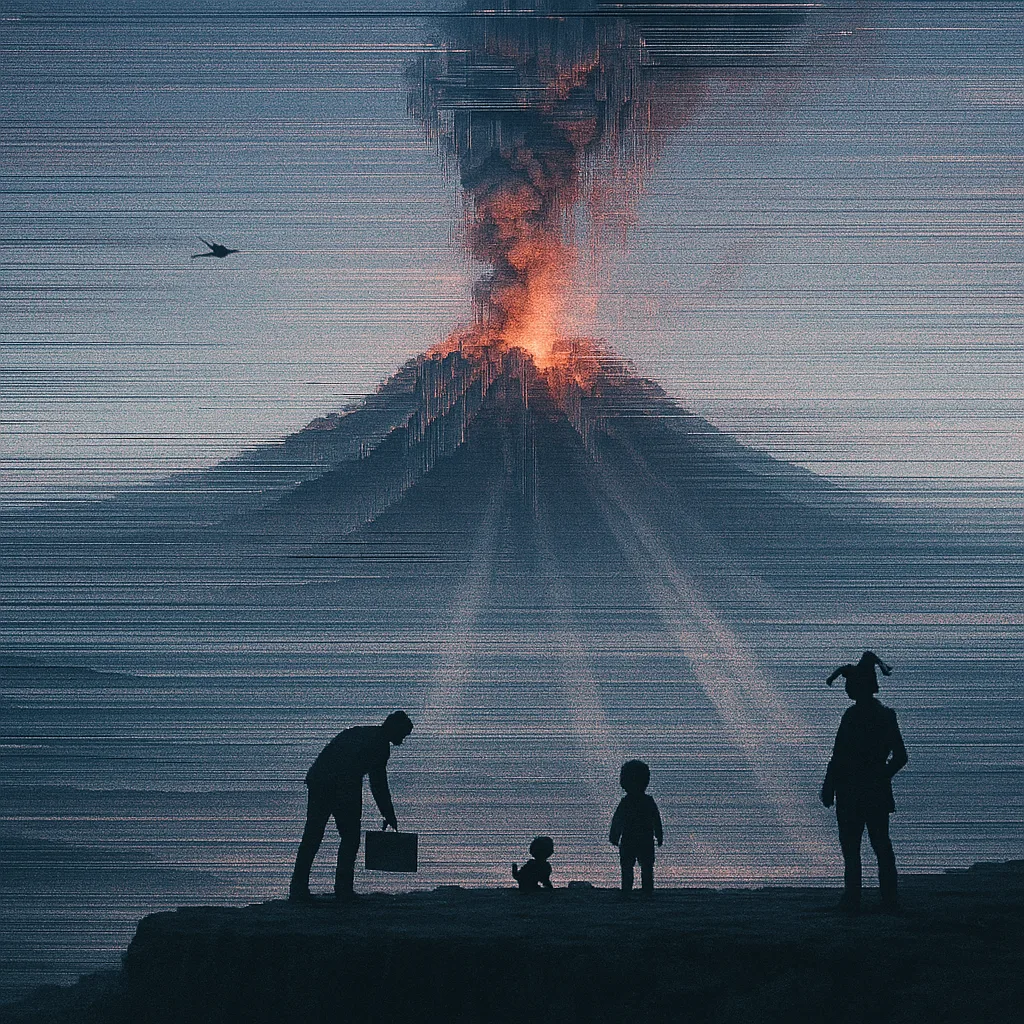Vast Volcanic Summit Dominates the Horizon