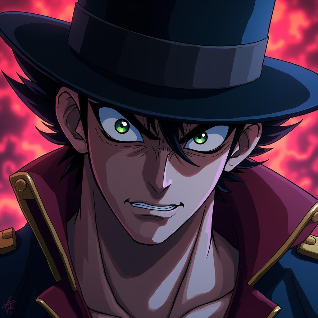 Jotaro Kujo Dream Portrait in Bold Chiaroscuro