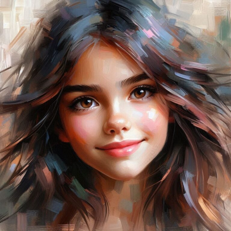 Expressive Portrait of a Young Girl
