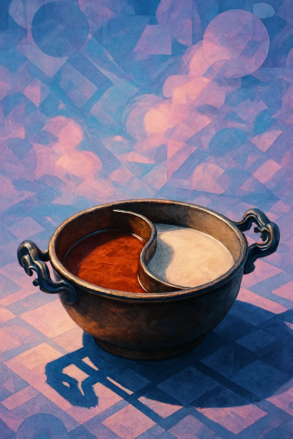 Single Hot Pot—distinguished by its Yin Yang Divided Interior