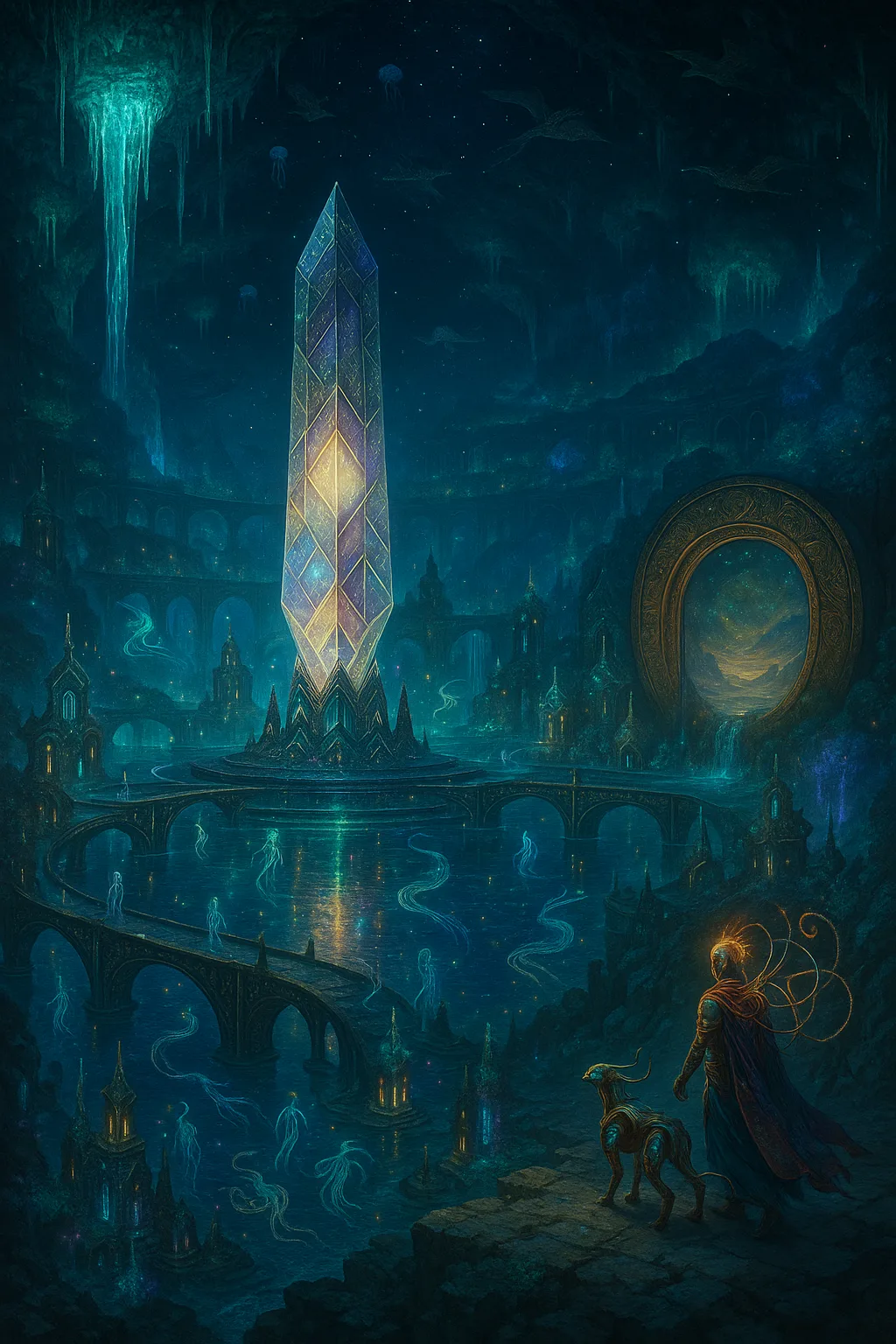 Deep Within a Sprawling Underground Cavern
