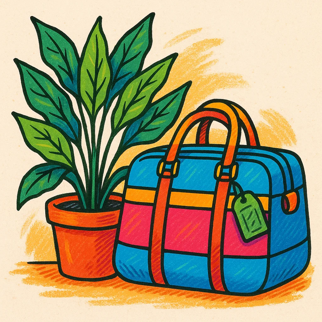 Showcasing a Lively Potted Plant