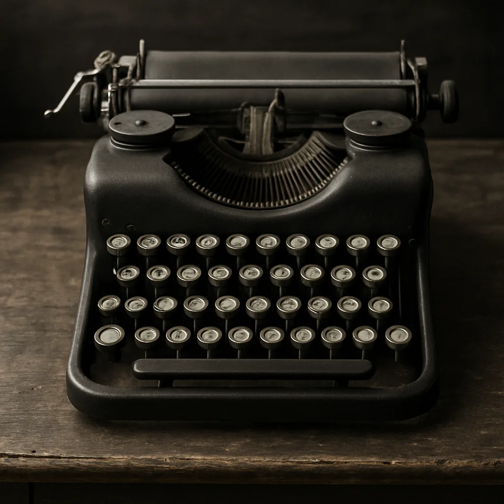 Vintage Typewriter with Circular
