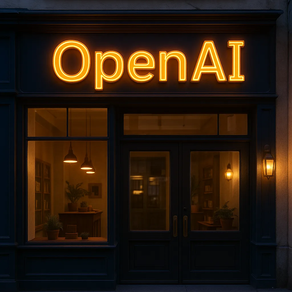 Storefront Showcases the Name "OpenAI" Prominently