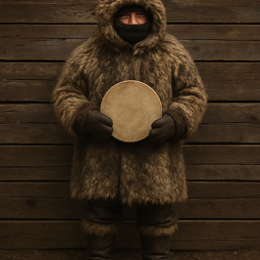 Person Wearing Heavy Fur