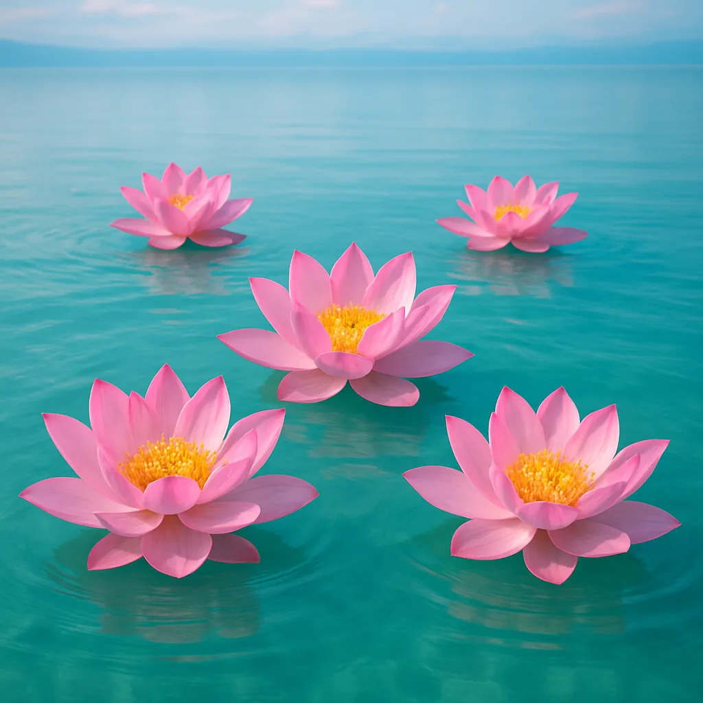 Tranquil Lake with Transparent
