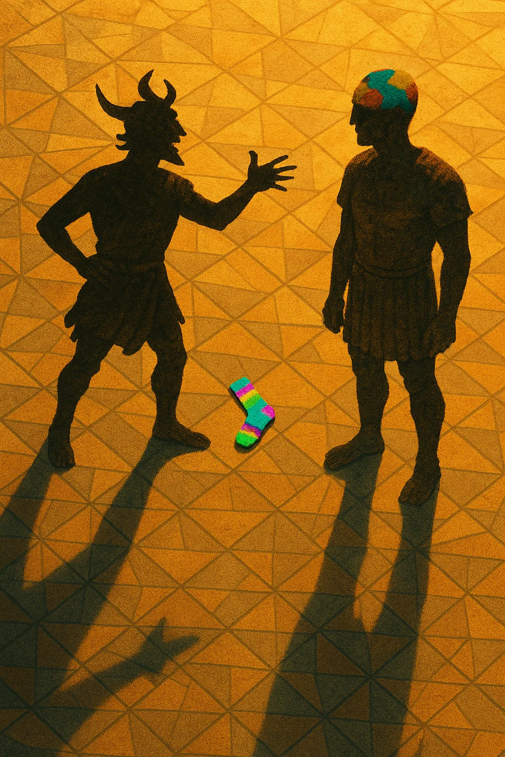 Two Diminutive Figures