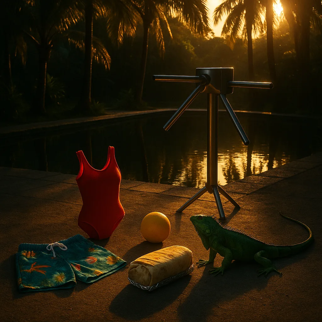 Within a Secluded Oasis Defined by Palm Trees