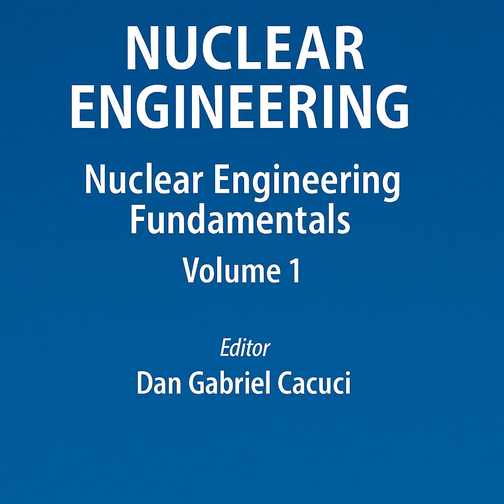 Blue Cover Displaying "Handbook of Nuclear
