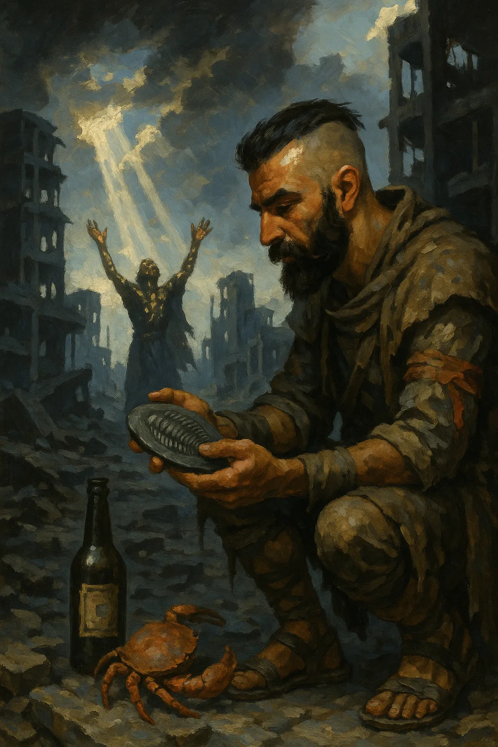 Post-apocalyptic Ruined Cityscape Unfolds