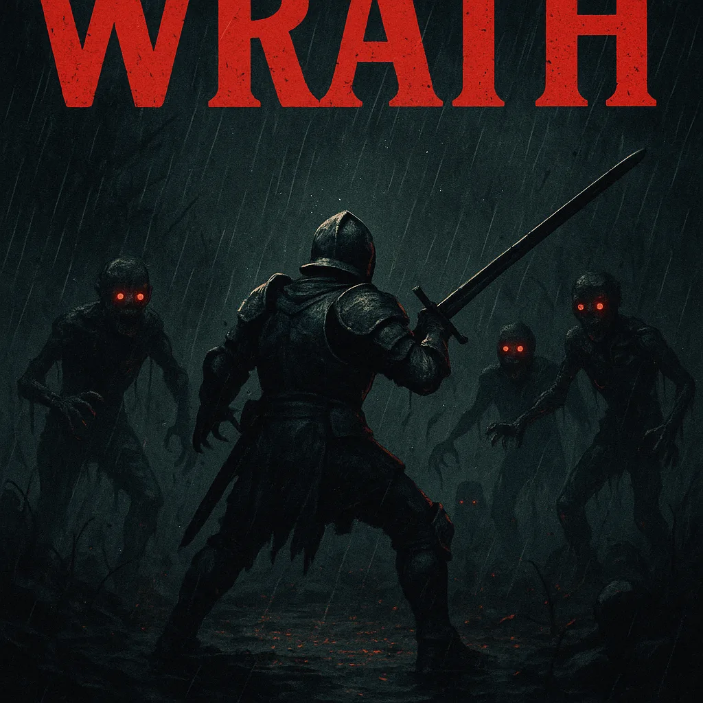Lone Armored Warrior Battles Undead Creatures