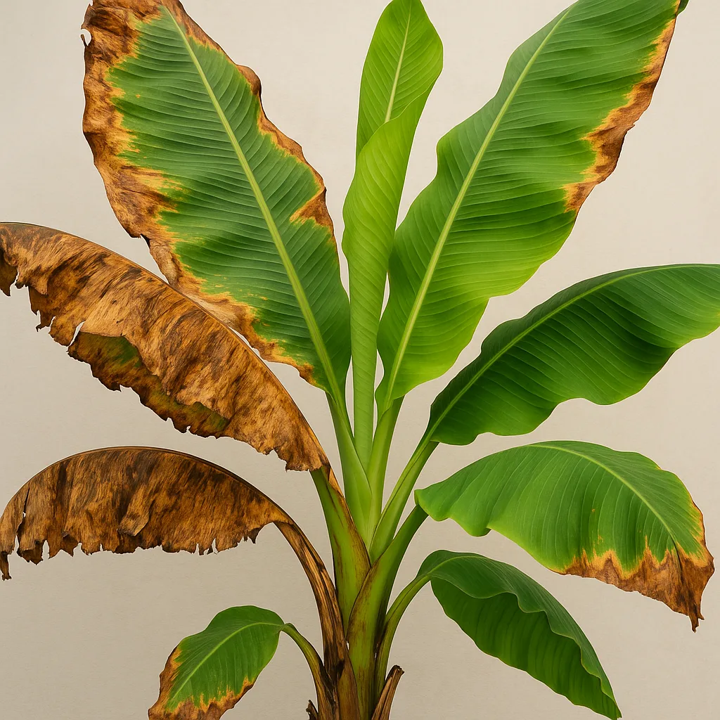 Banana Plant Appears Lively and Healthy Overall