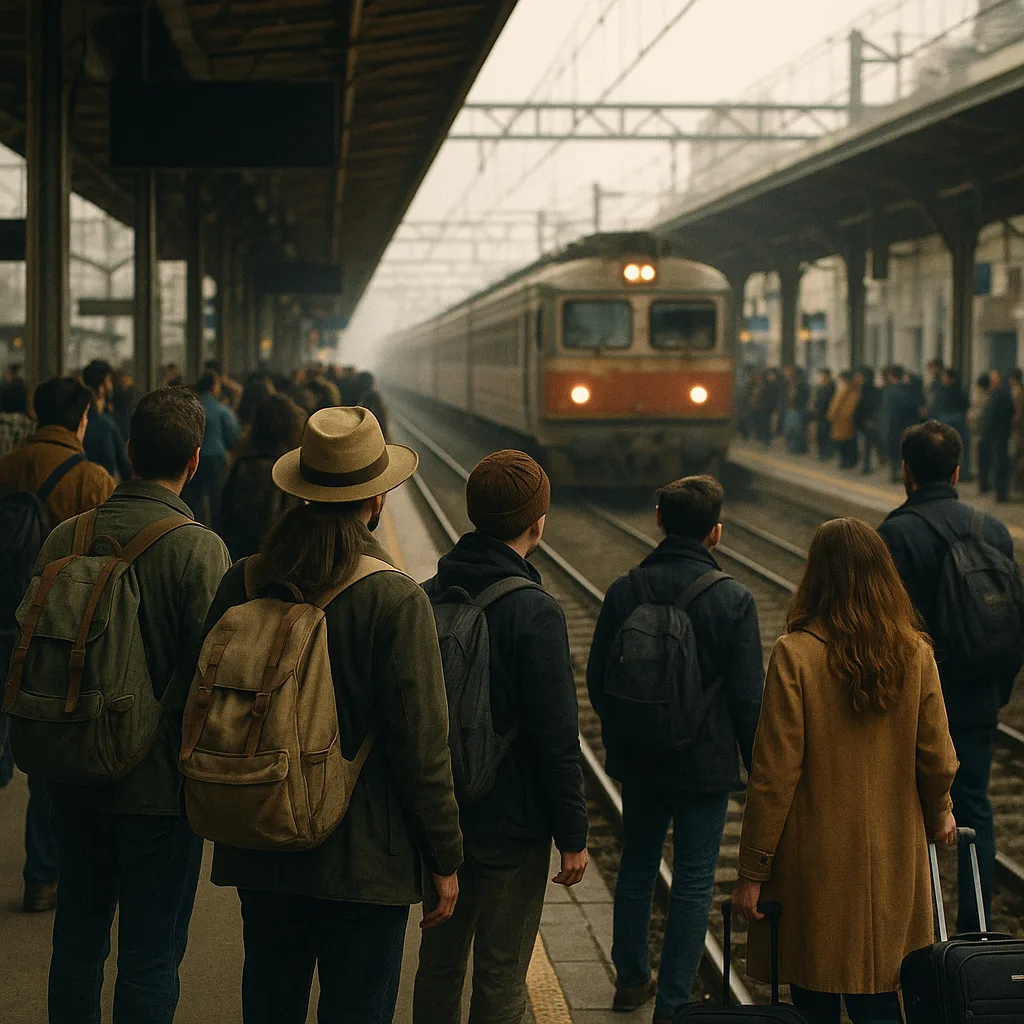 On a Crowded Platform