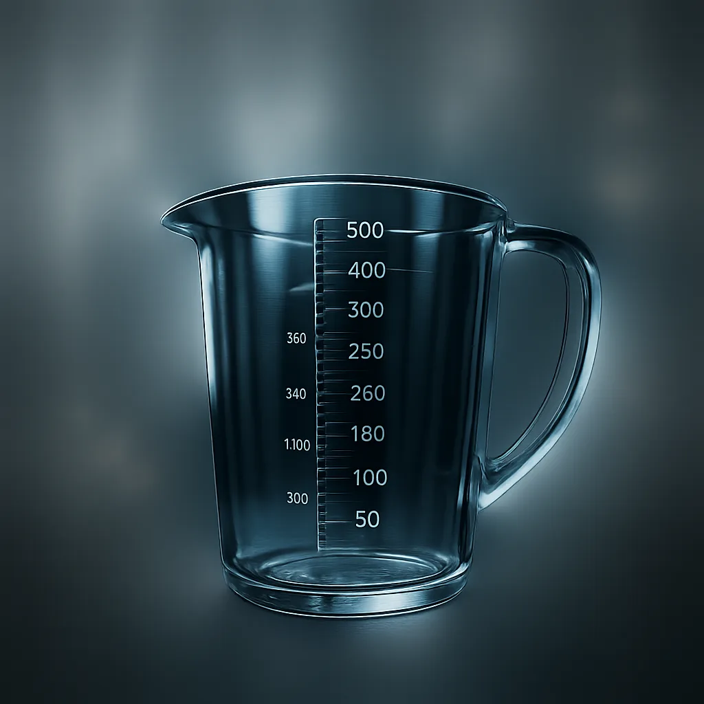 Single Crystal-clear Transparent Measuring Cup
