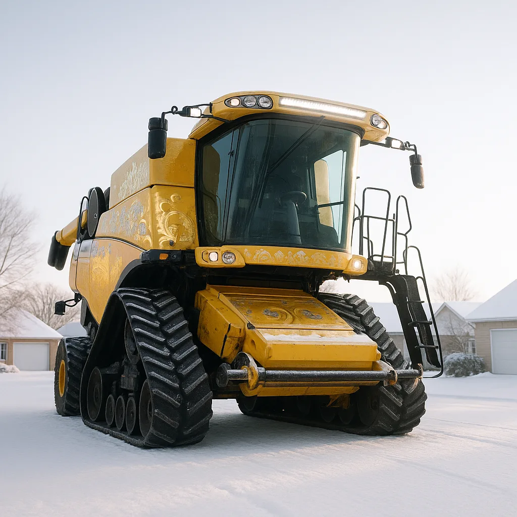 Single Tracked Self-propelled Harvester