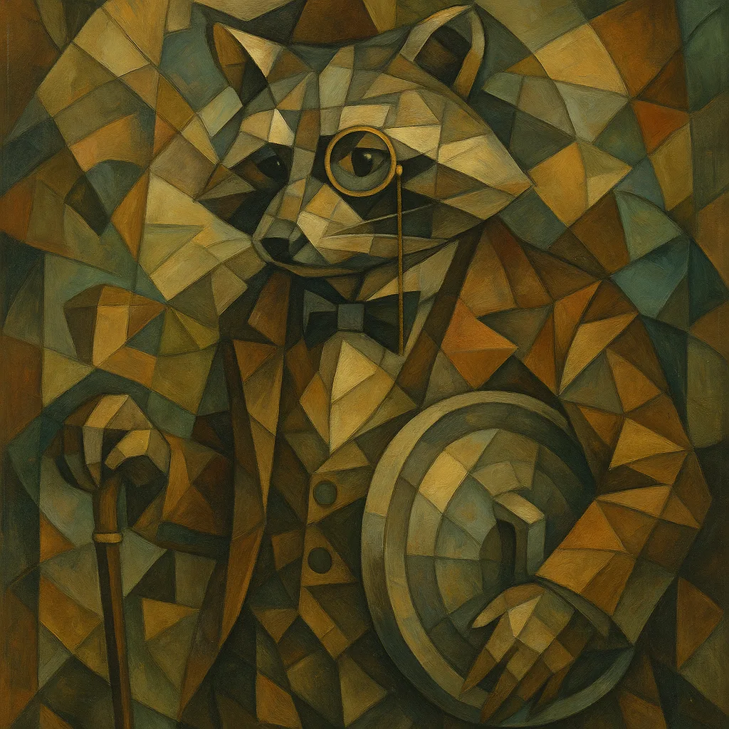 Oil Painting Inspired by Surrealist Cubism