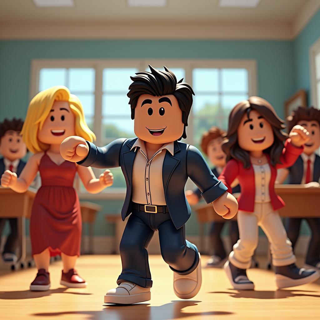 Roblox Characters Dancing Like Michael Jackson