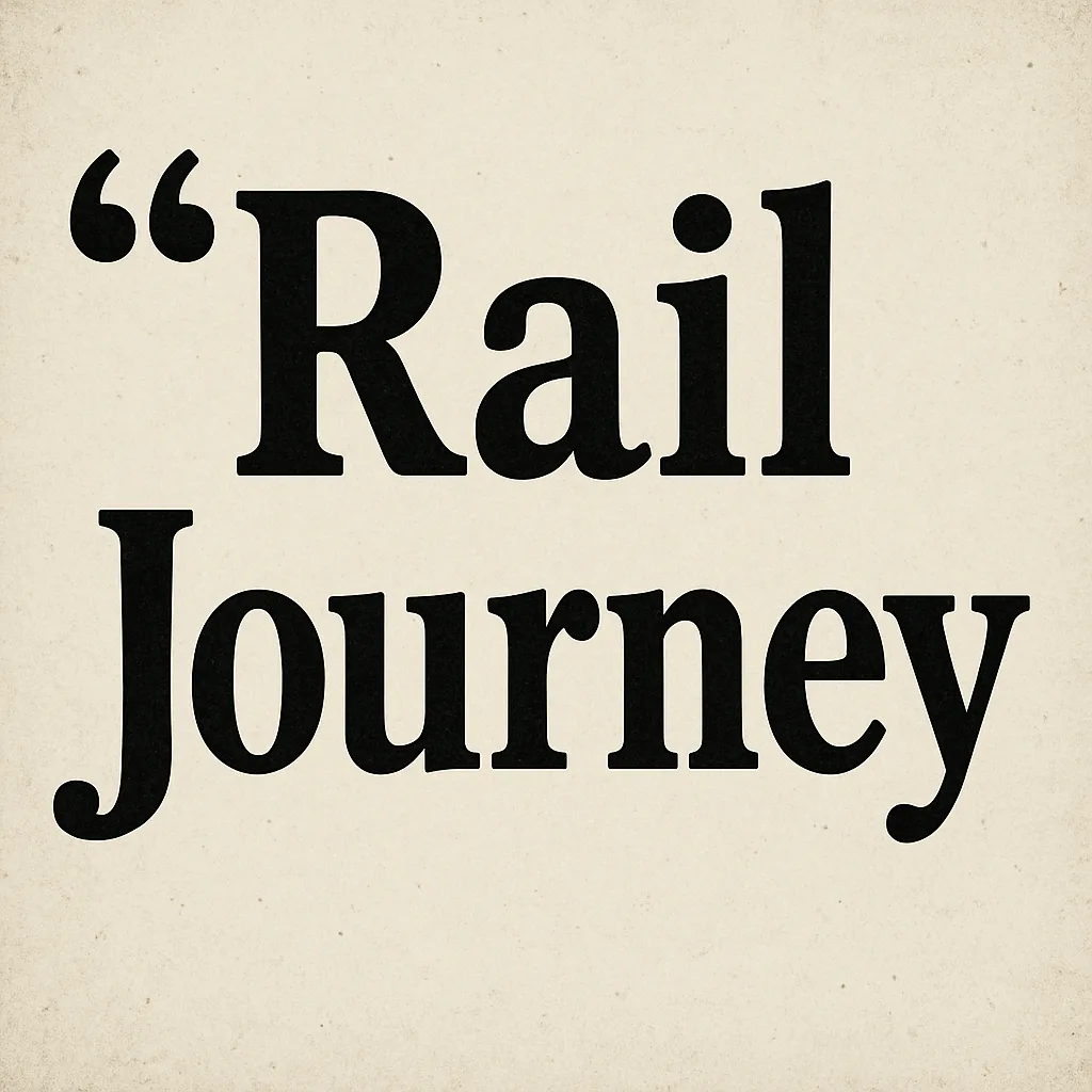 Provide the Two-word Phrase "rail Journey," Surrounded by Quotation Marks