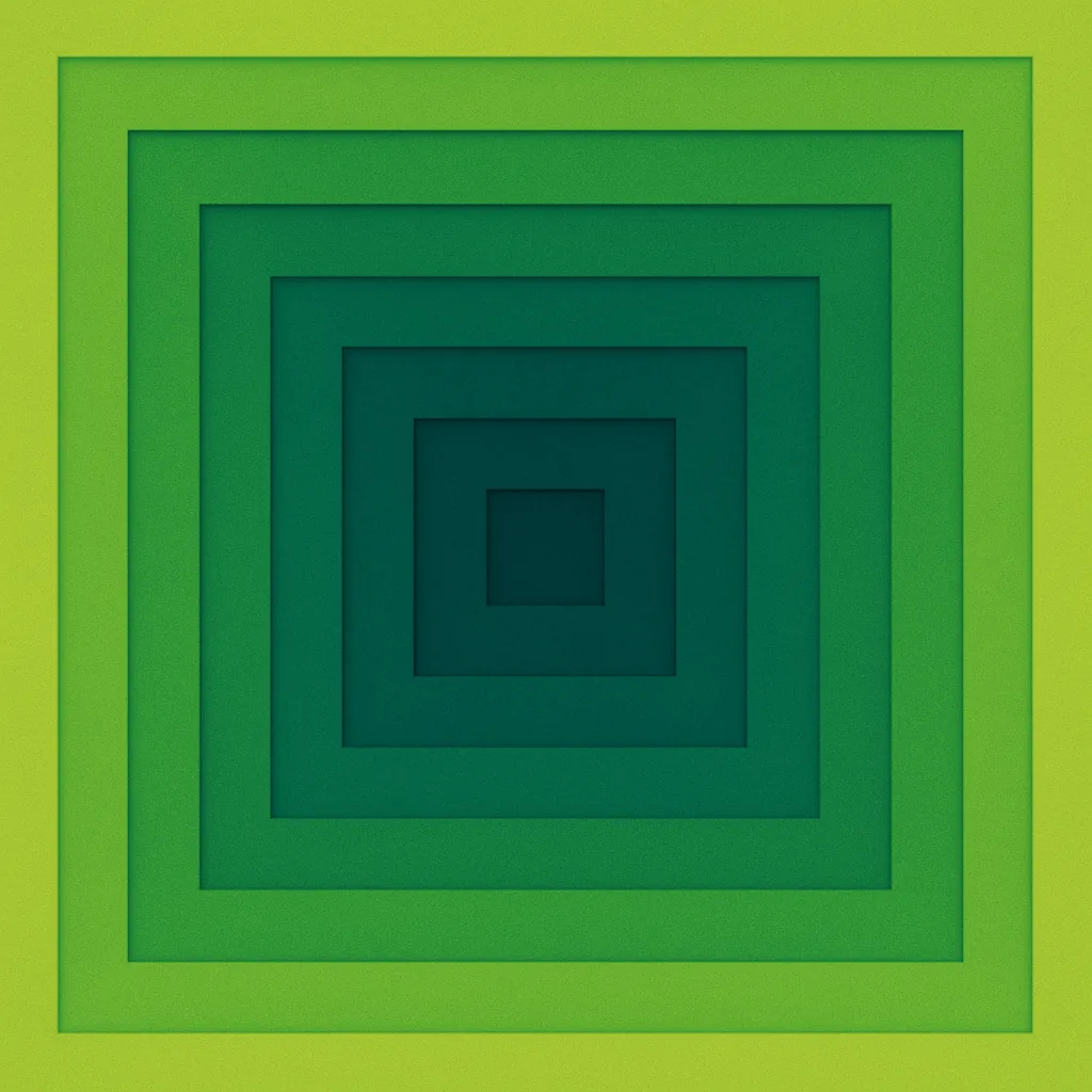 Geometric Design Composed of Concentric Rectangles
