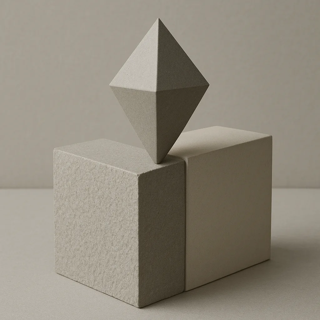Five-sided Pyramid Was Precariously Balanced on the Junction