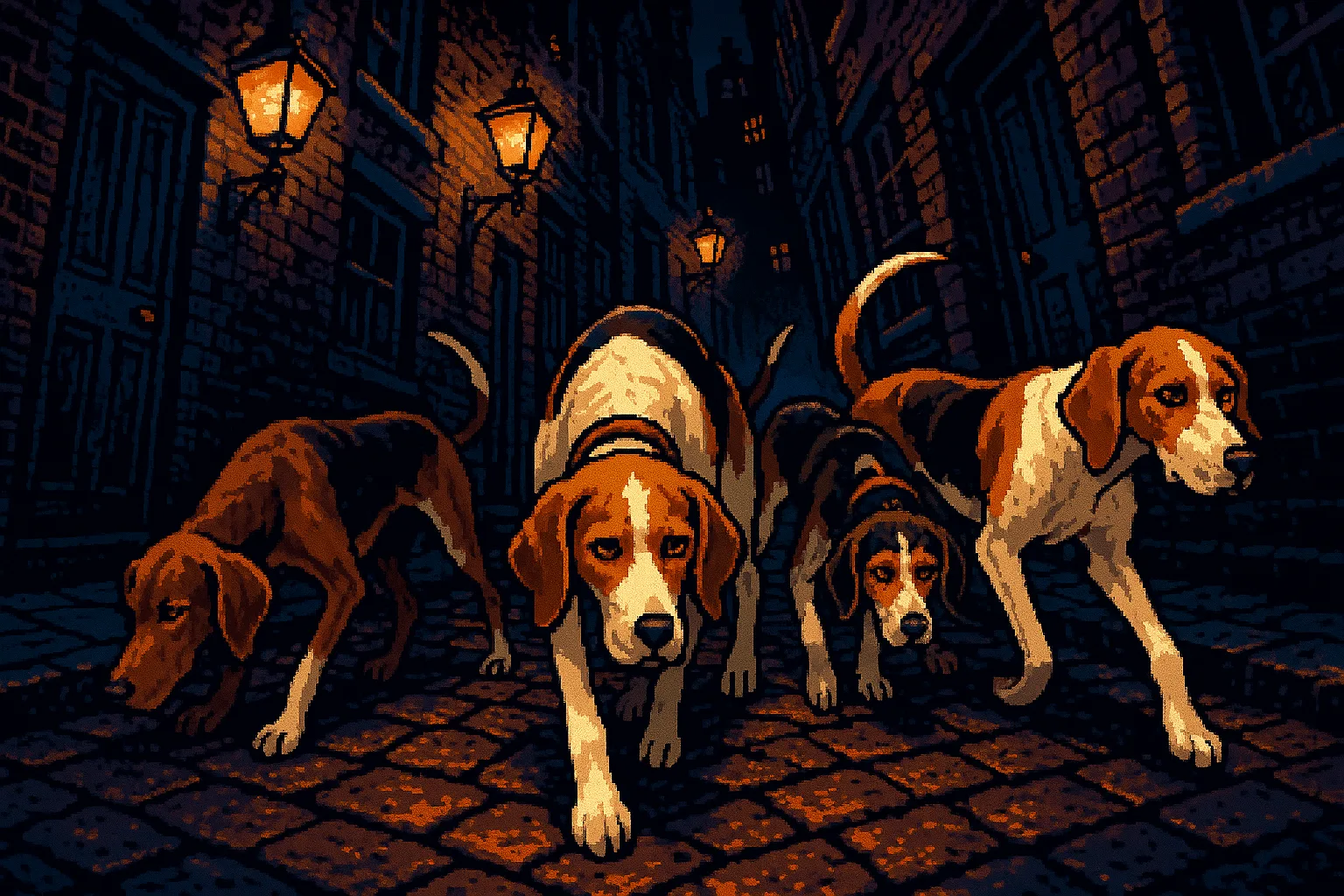Diverse Walker Hounds Prowl Through Gas-lit Victorian Alleys