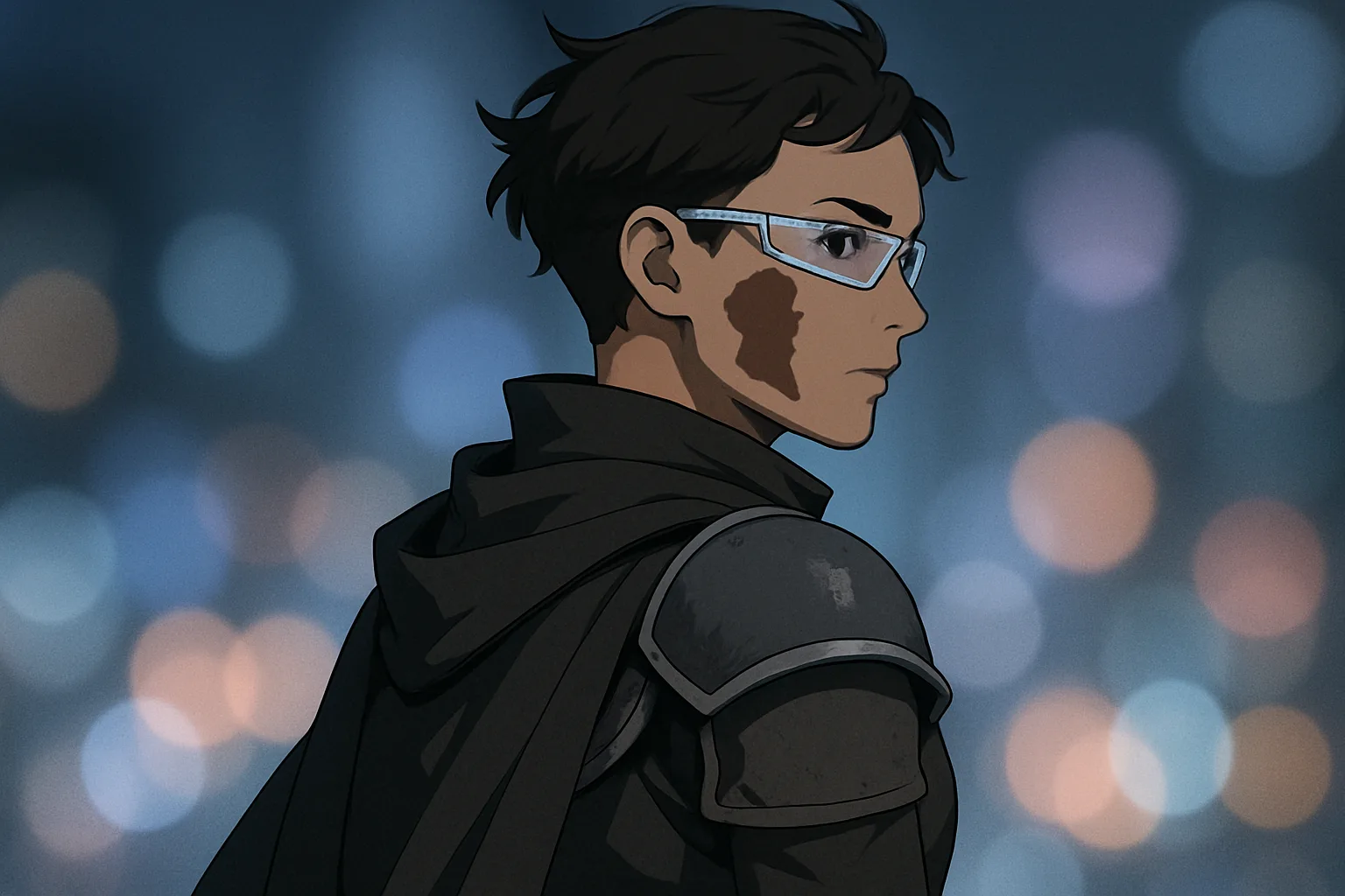Non-binary Individual in Anime/manga Style Medieval Attire