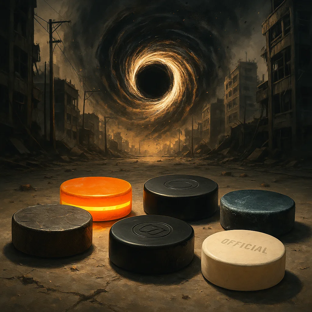 Within a Dystopian Urban Environment Dominated by an Artistic Representation