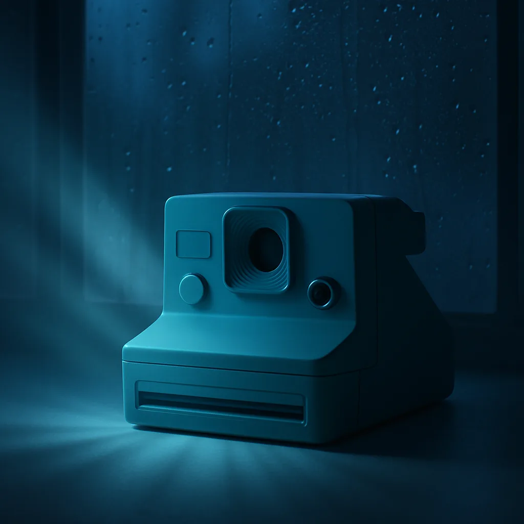 Minimalist Solid-color Polaroid Camera
