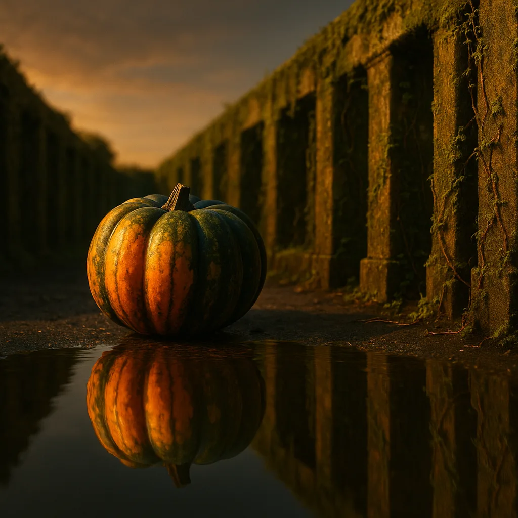 Industrial and Ornate Scene Unfolds Where an Acorn Squash