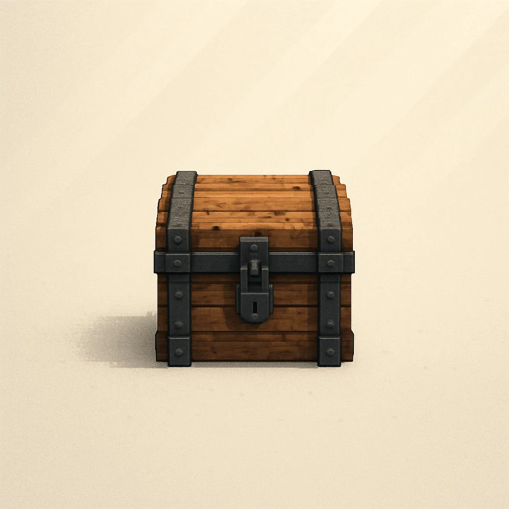Single Chest Fashioned from Weathered Reclaimed Wood
