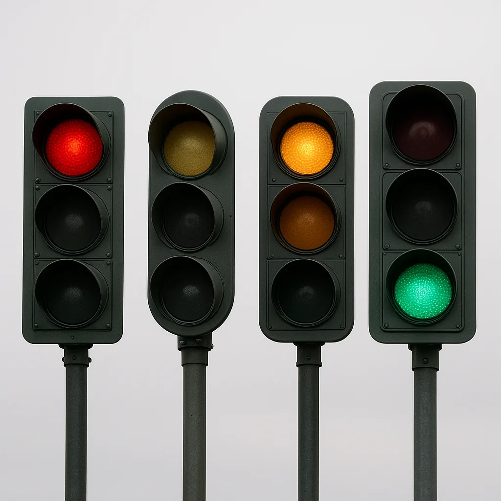 Four Distinct Traffic Lights