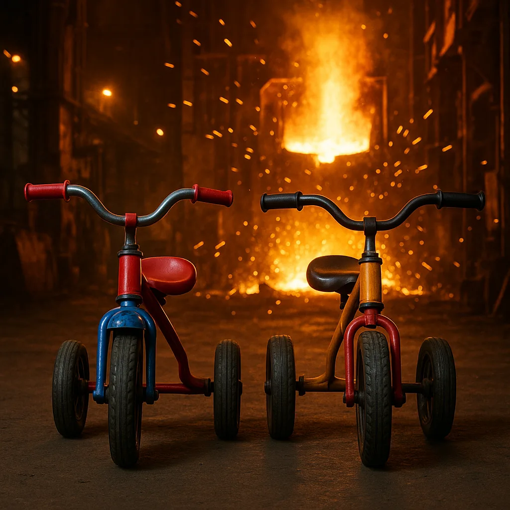Two Diverse Tricycles