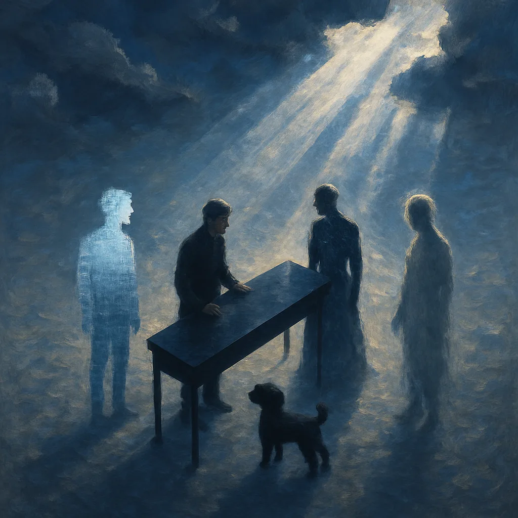 Dramatic Crepuscular Rays Pierce Scattered Clouds to Illuminate