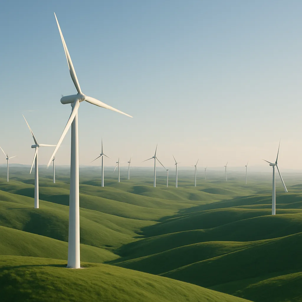 Multitude of Wind Turbines