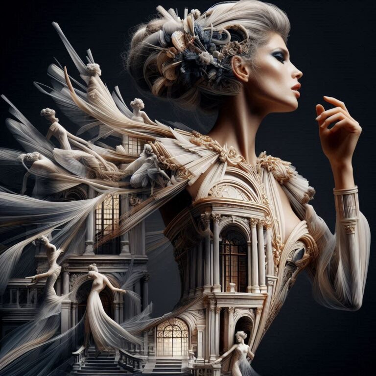 Double Exposure High Fashion Magazine Cover
