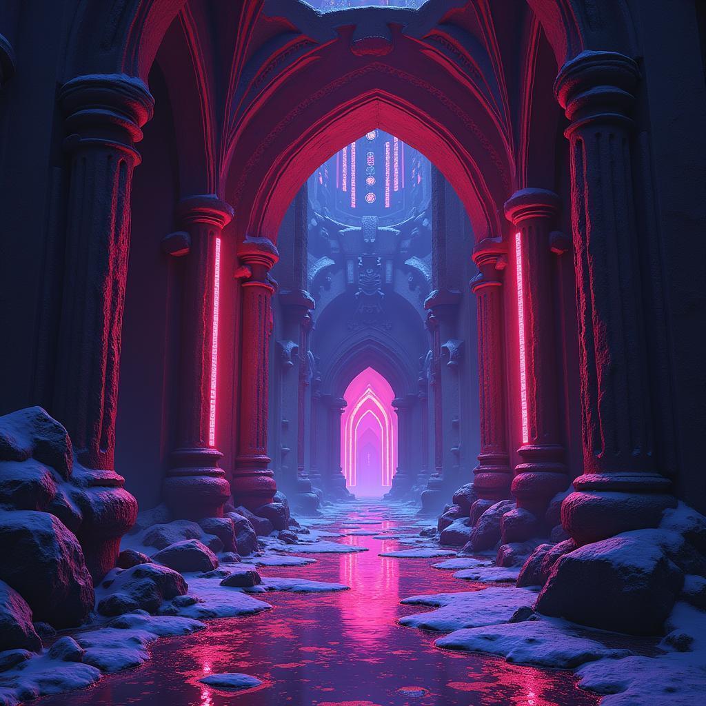 Neon Gateway to the Shivering Isles