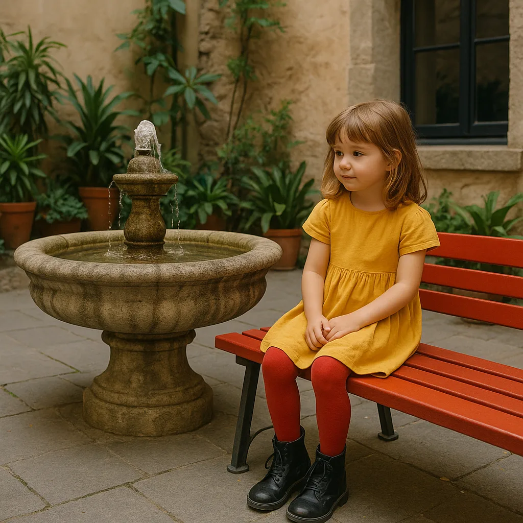 Young Girl Wearing a Yellow Dress