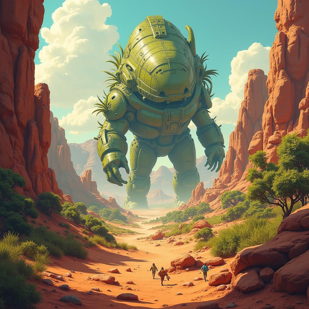 Alien Terraformer Turning Mars Into Forest