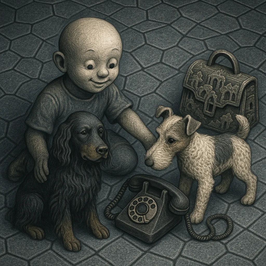 Instantly Recognizable Yet Innocent Figure Exhibits a Playful Demeanor