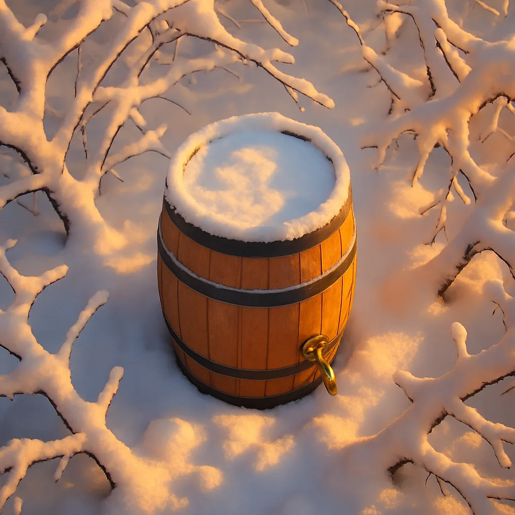 Solitary Rain Barrel