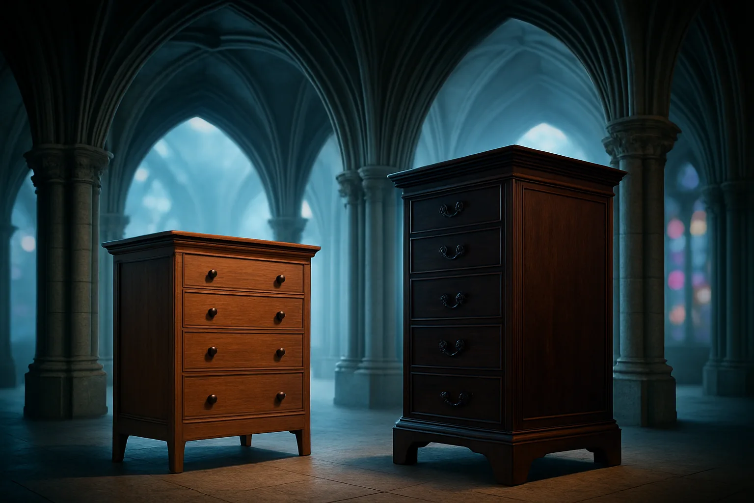Two Varied Chiffoniers
