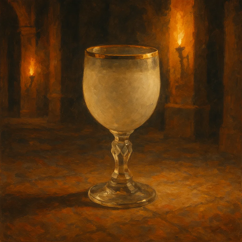 Solitary Beer Glass—its Goblet or Chalice Form