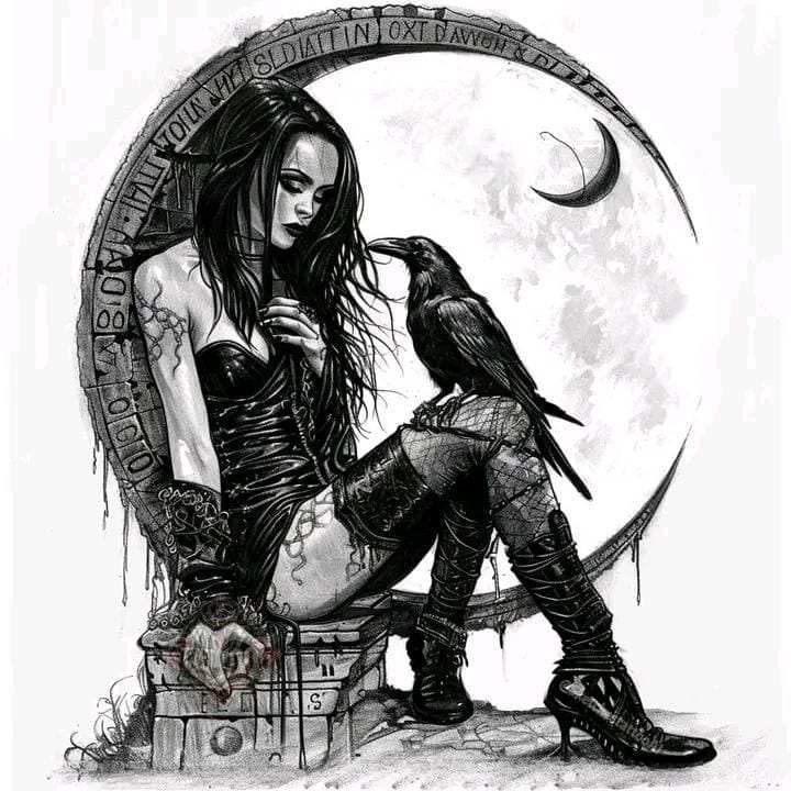 SVG: Dark Moon Girl