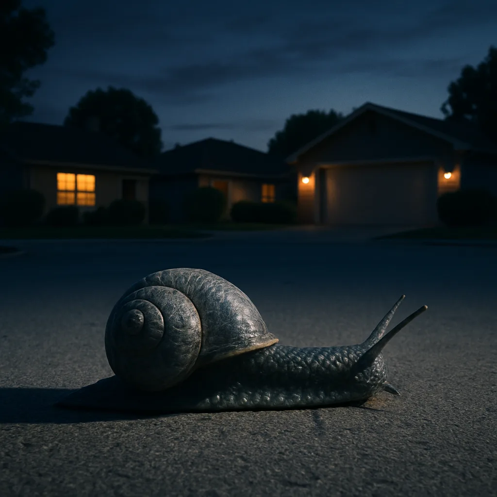 Within a Peaceful Cul-de-sac at Dusk