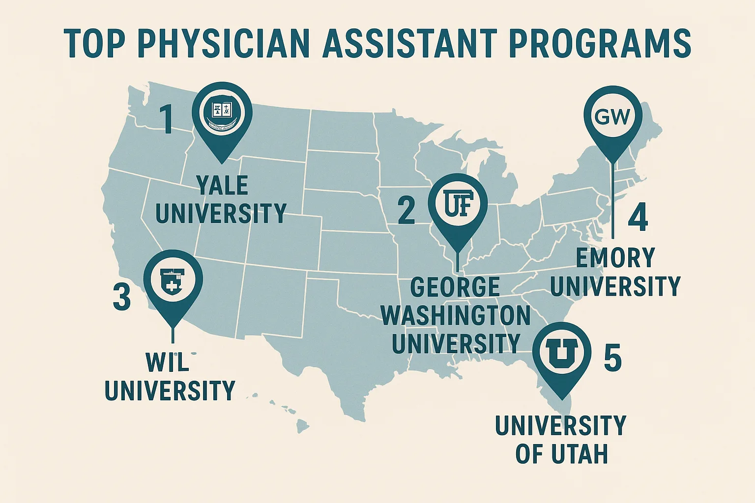 Infographic Highlighting the Top Physician Assistant Programs at Yale University