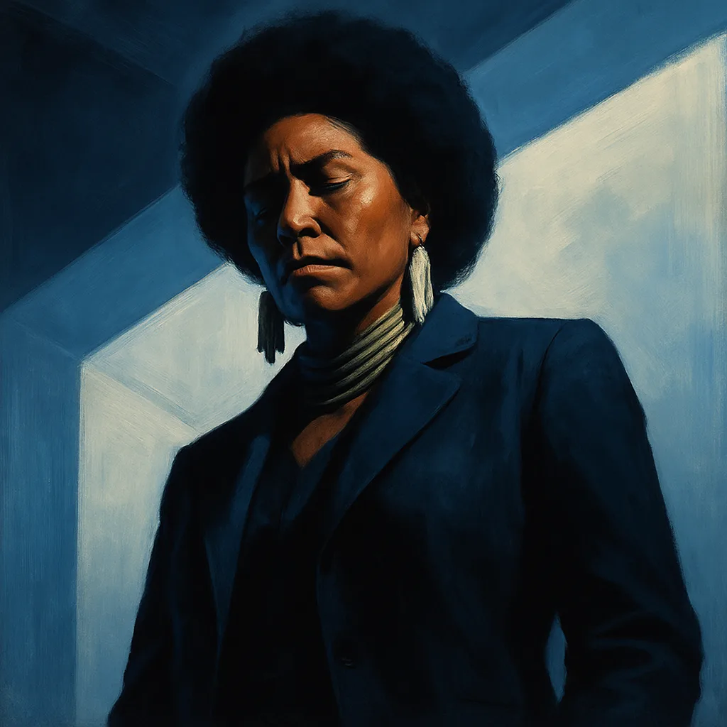 Regal Figure of Indigenous Native American Descent