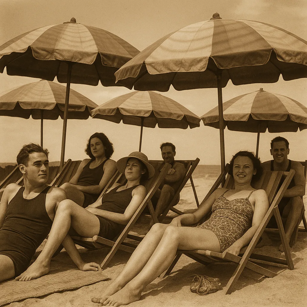 Vintage-style Photo Capturing People